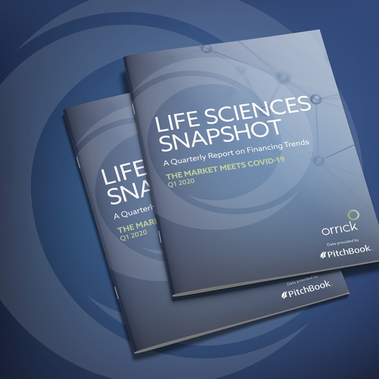 photo of two copies of Life Sciences Snapshot Q1 2020