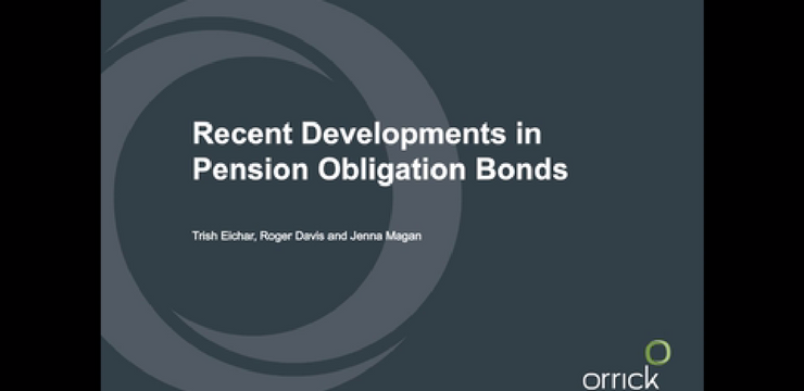 Webinar: Recent Developments in Pension Obligation Bonds