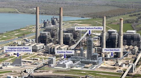 Petra Nova CO2 Capture and Sequestration Project Layout