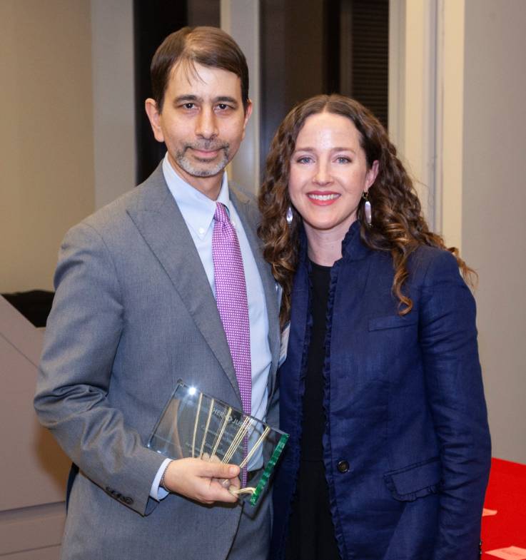 Rene Kathawala with Rachel L. Braunstein, Managing Policy Attorney at Her Justice